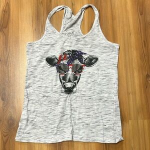 Moody American Racerback Tank